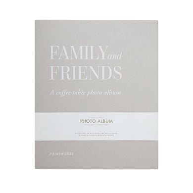 svulst Ud Troende Printworks Fotoalbum Family og Friends Large | Køb Flot Fotoalbum