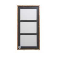ADJ 2071 Massiv Eg 3 x 13x18 cm m/Sort Passepartout