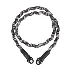 ARTISAN & ARTIST ACAM-707 Spiral Cord Strap Sort / Hvid