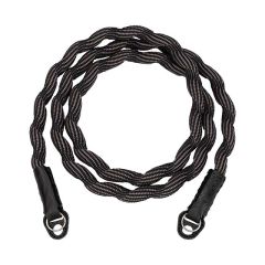 ARTISAN & ARTIST ACAM-708 Spiral Cord Strap Sort / Grå Lang Version