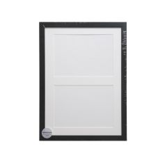 ADJ 2093 Træramme Sort 2 x 9x12 cm m/Hvidt PP.
