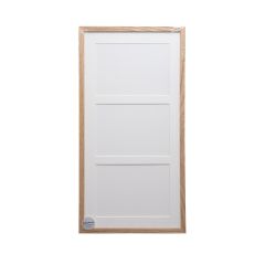 ADJ 2071 Massiv Eg 3 x 9x12 cm m/Hvidt PP.