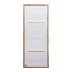 ADJ 2071 Massiv Eg 4 x 9x12 cm m/Hvidt PP.