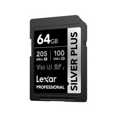 Lexar Professional SDXC 64GB Silver Plus UHS-I