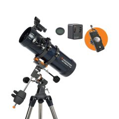 Celestron Astromaster 114 EQ-MD Inkl. Smartphone Adapter & Månefilter Stjernekikkert