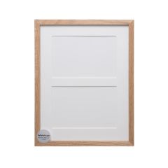 ADJ 2071 Massiv Eg 2 x 10x15 cm m/Hvidt Passepartout