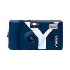 Yashica MF-1 Snapshot Art Analog Kamera Blå